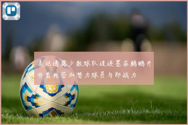 美记透露少数球队追逐墨菲鹈鹕开价首轮签加潜力球员与即战力
